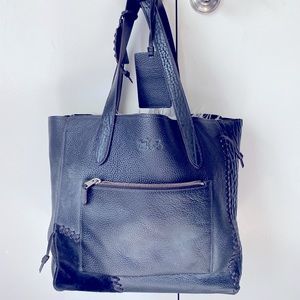 Coach All leather tote